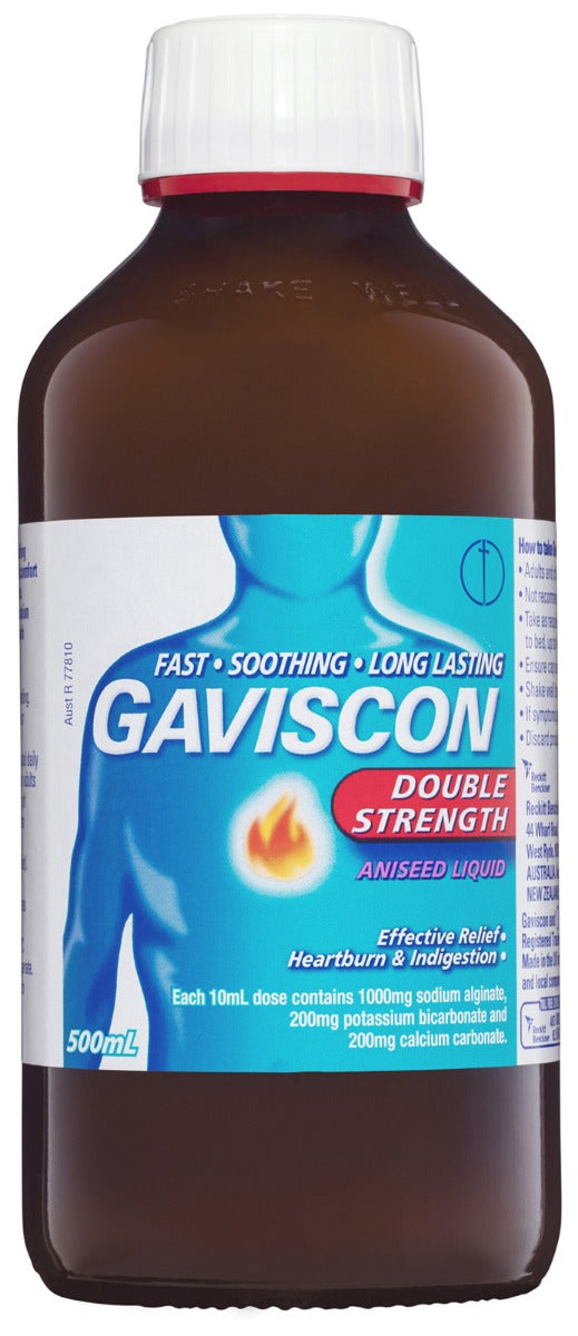 Gaviscon Core Aniseed Liquid Heartburn & Indigestion Relief 500mL