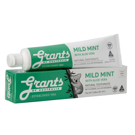 Grants Toothpaste Mild Mint Aloe Vera 110g