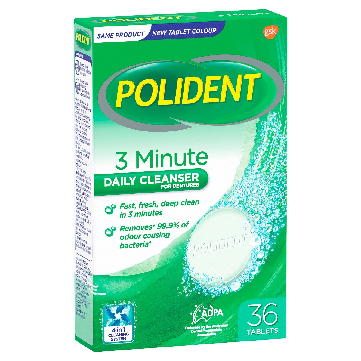 Polident Fresh Act Tab 36