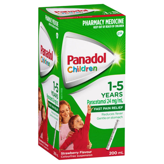 Panadol 1-5Yrs Strawberry 200mL