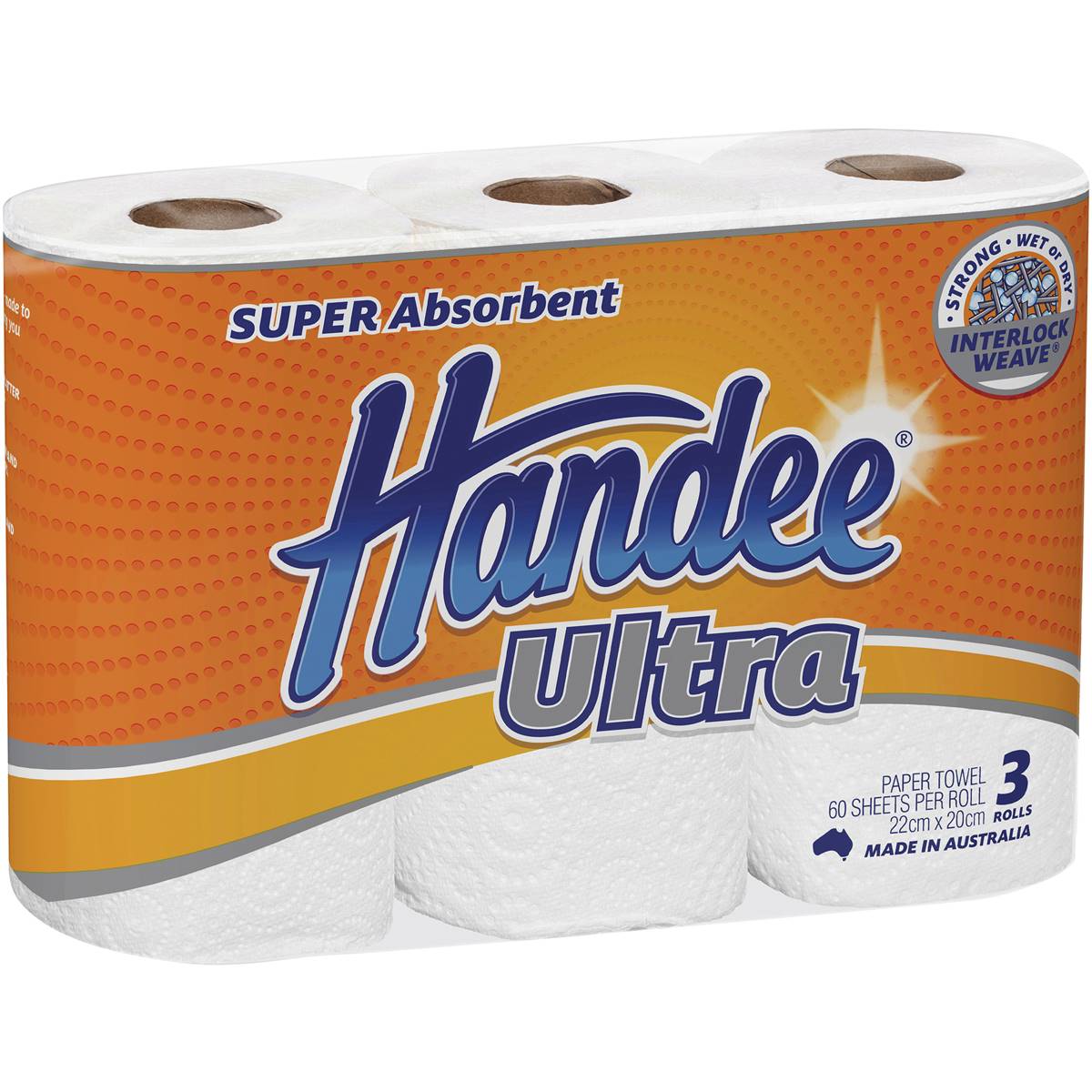 Handee Towel White 3Pk