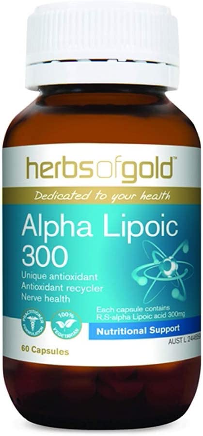 Herbs Of Gold Alpha Lipoic 300 60 Caps