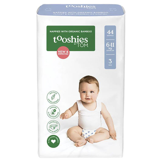 Tooshies By Tom Size 3 Nappy 44Pk