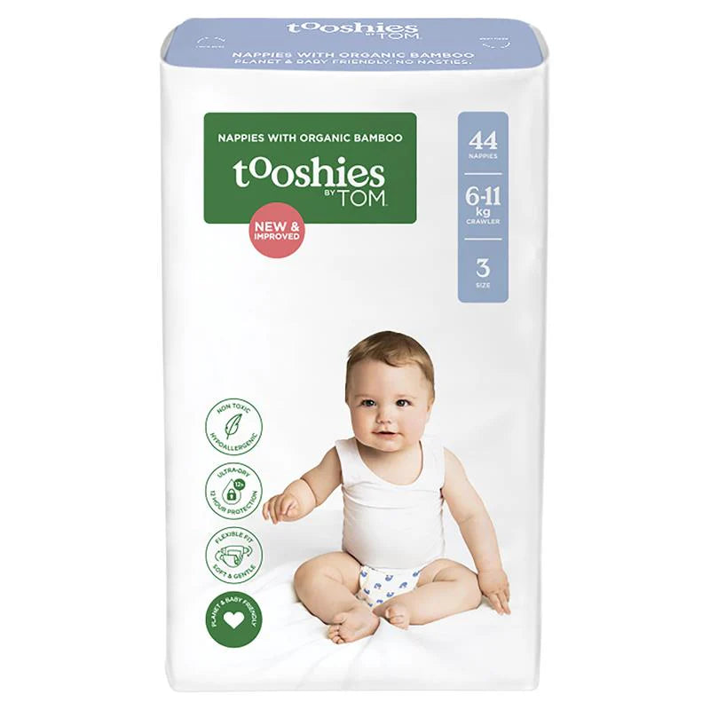 Tooshies By Tom Size 3 Nappy 44Pk