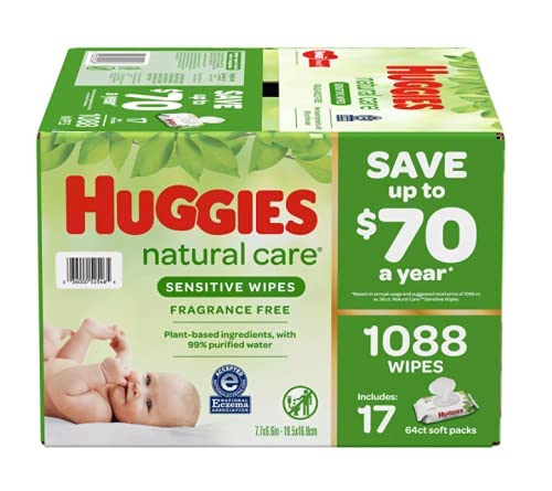 Huggies Baby Wipes Ultra Sensitive 64