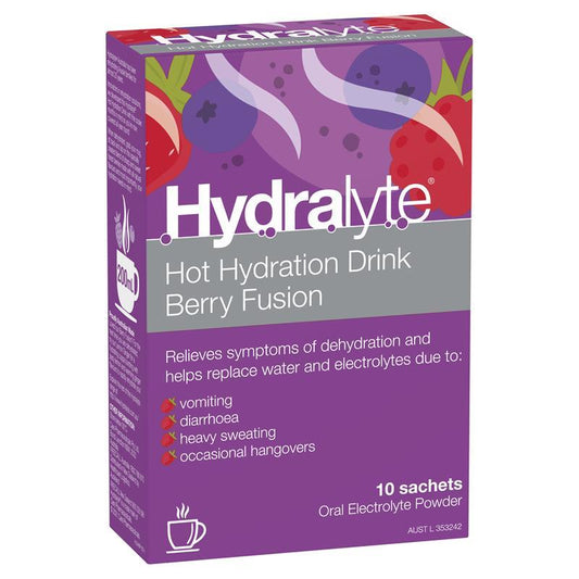 Hydralyte Hot Hydration Brry Fusion 10'S