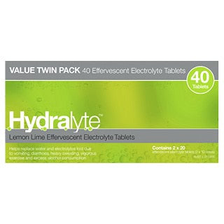 Hydralyte Lemon Lime Eff Tab 40