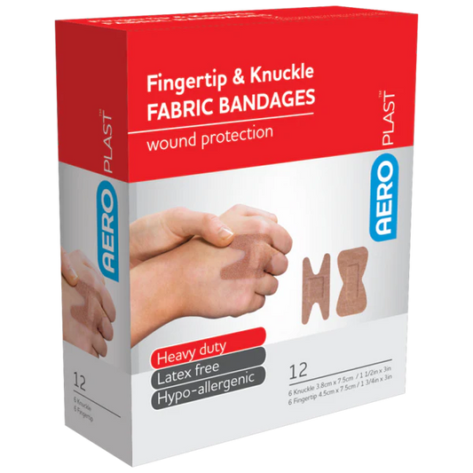 Aeroplast Fabric Fingertip & Knuckle Dressings 12 Pk