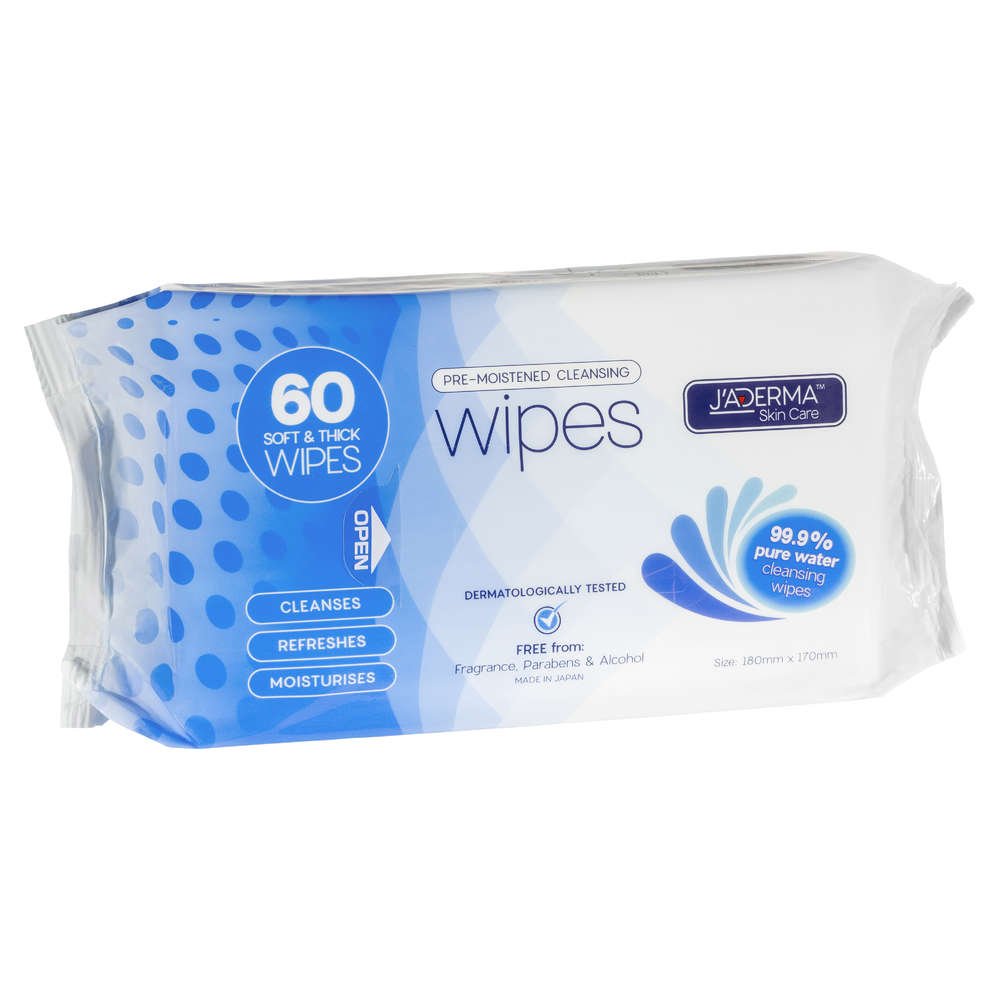 Jaderma Water Wipes 60 Pack – Chemcare Wellness Pharmacy