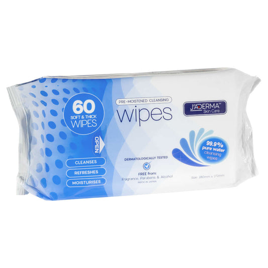 Jaderma Water Wipes 60 Pack