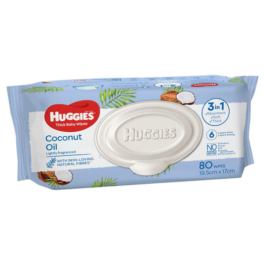 Huggies Baby Wipes Cnut Bnd 80X3 X2