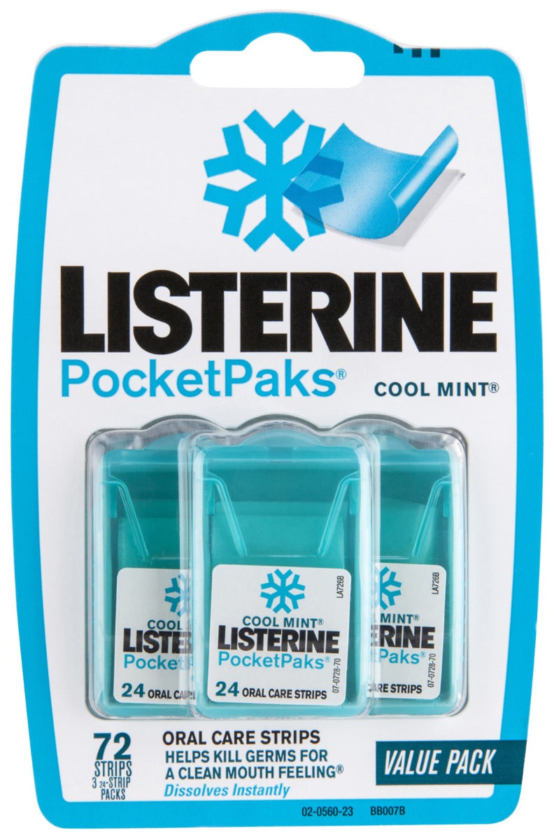 Listerine P/Pak C/Mint 72