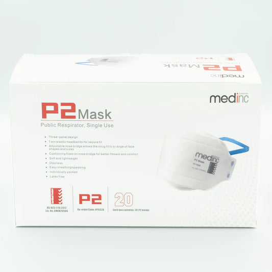 Medinc P2 Mask With Headband 20 Pack