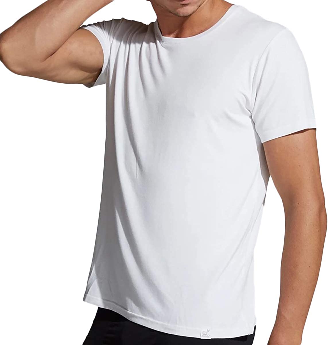 Boody Mens Crew Neck T-Shirt White M