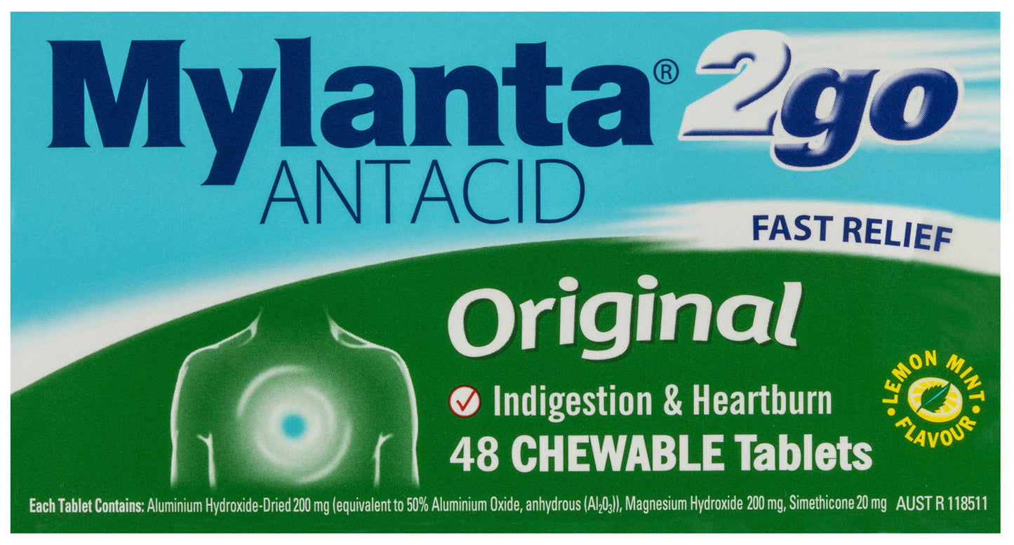 Mylanta 2Go Original Chew 48