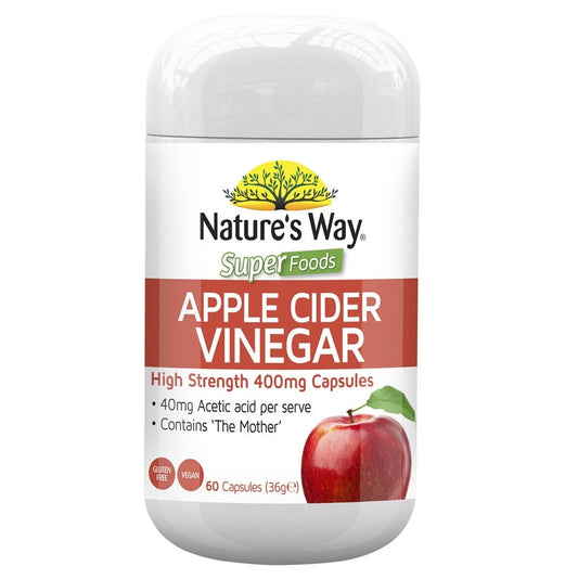 Natures Way Apple Cider Vinegar 60 Cap