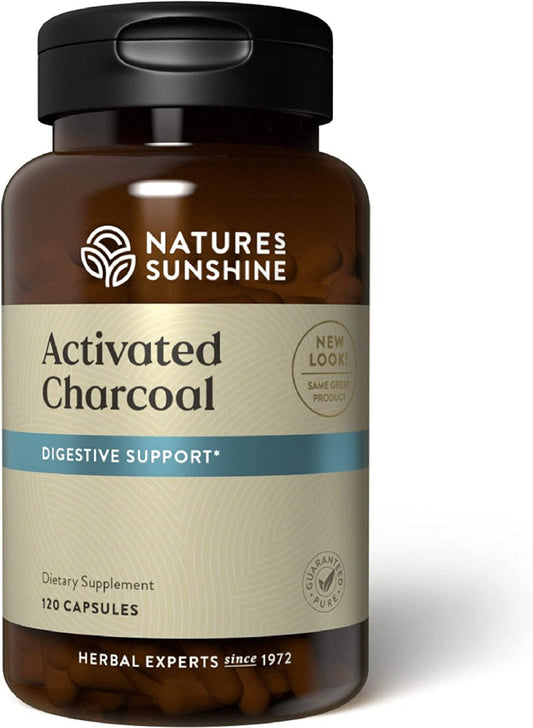 Natures Sunshine Activated Charcoal 100 Caps