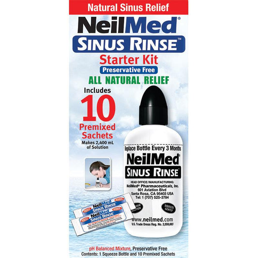 Neilmed Rinse Sinus Starter Kit 10 Sachets