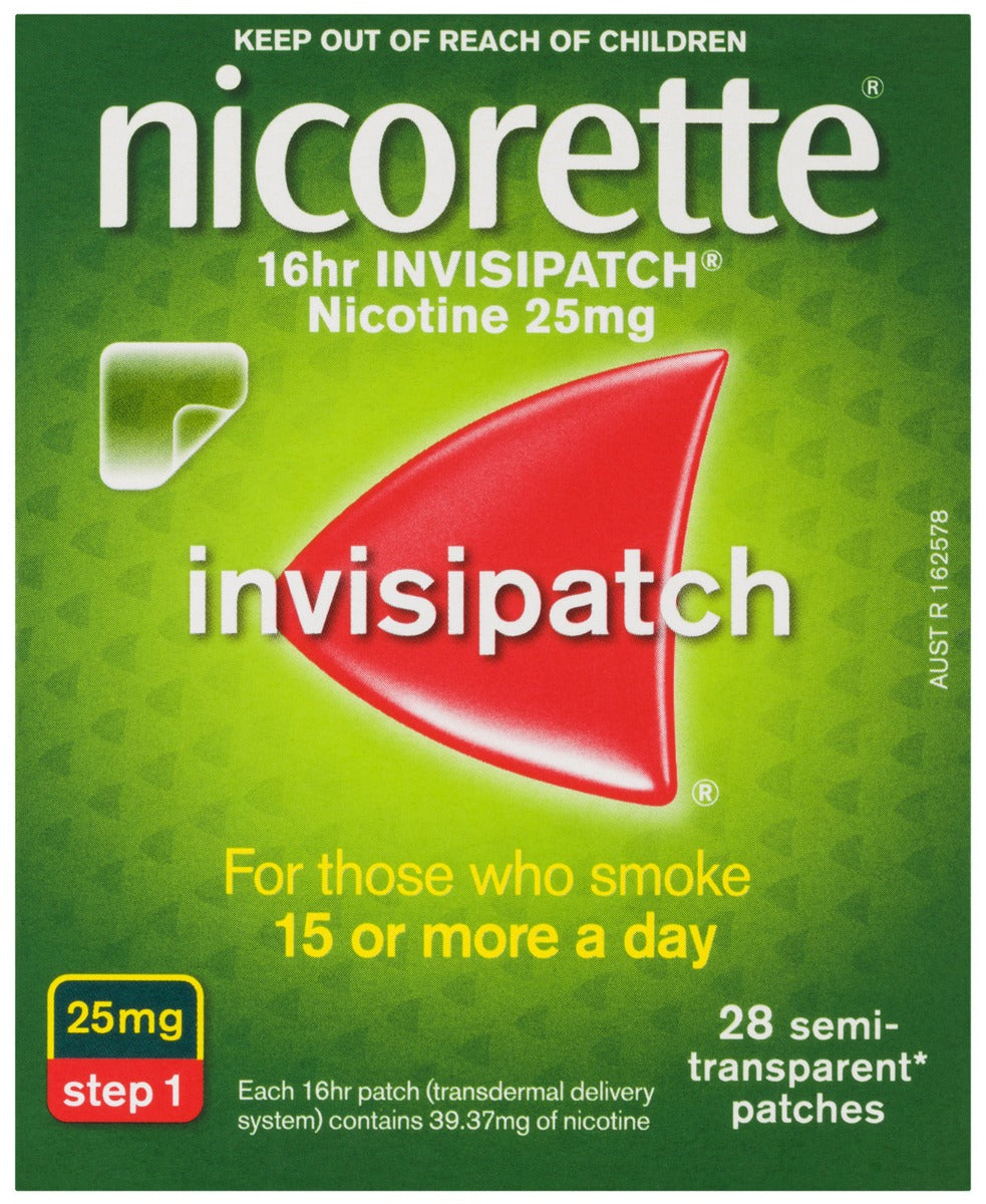 Nicorette 16Hr Invisipatch Patches 25mg/16Hr 28