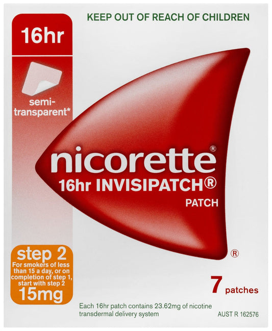 Nicorette Invisipatch 15mg 7 Pack