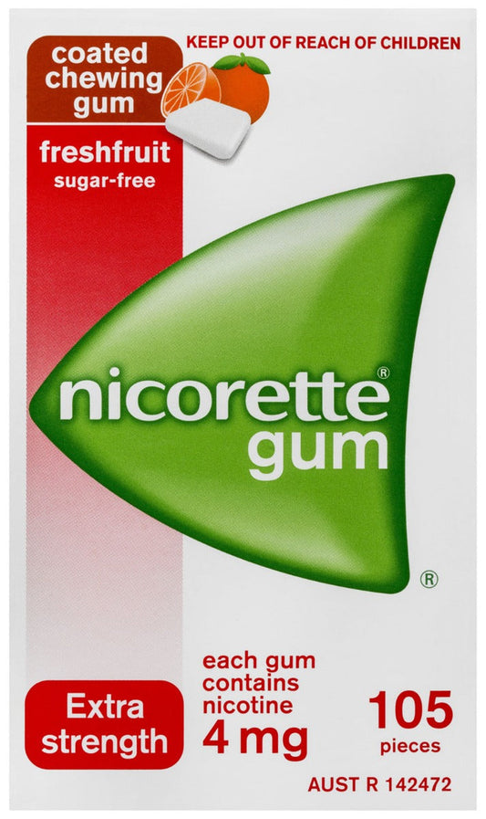 Nicorette Gum F/Fruit 4mg 105