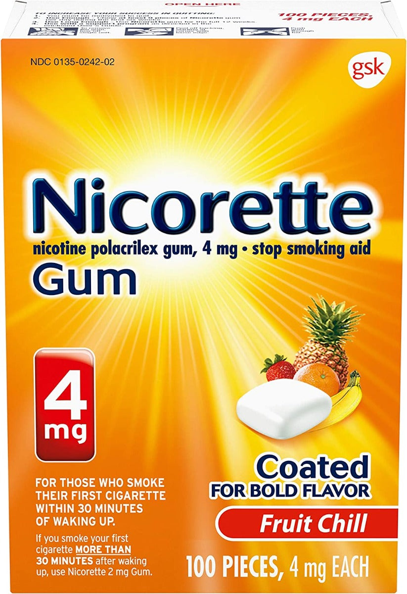 Nicorette Gum F/Fruit 4mg 30