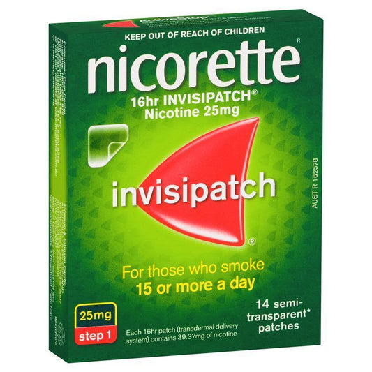 Nicorette Invisipatch 25mg 14