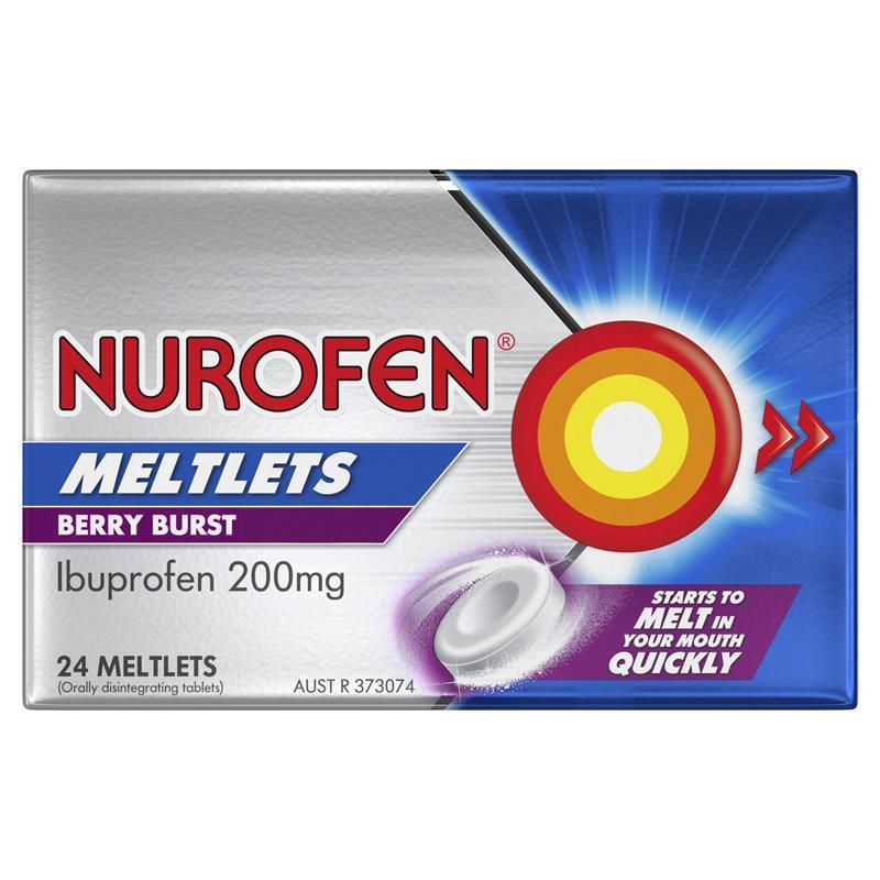 Nurofen Meltlets Berry 24 Pk