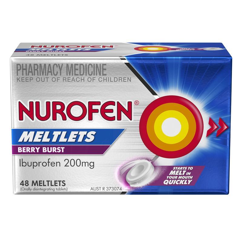 Nurofen Meltlets Berry 48 Pk