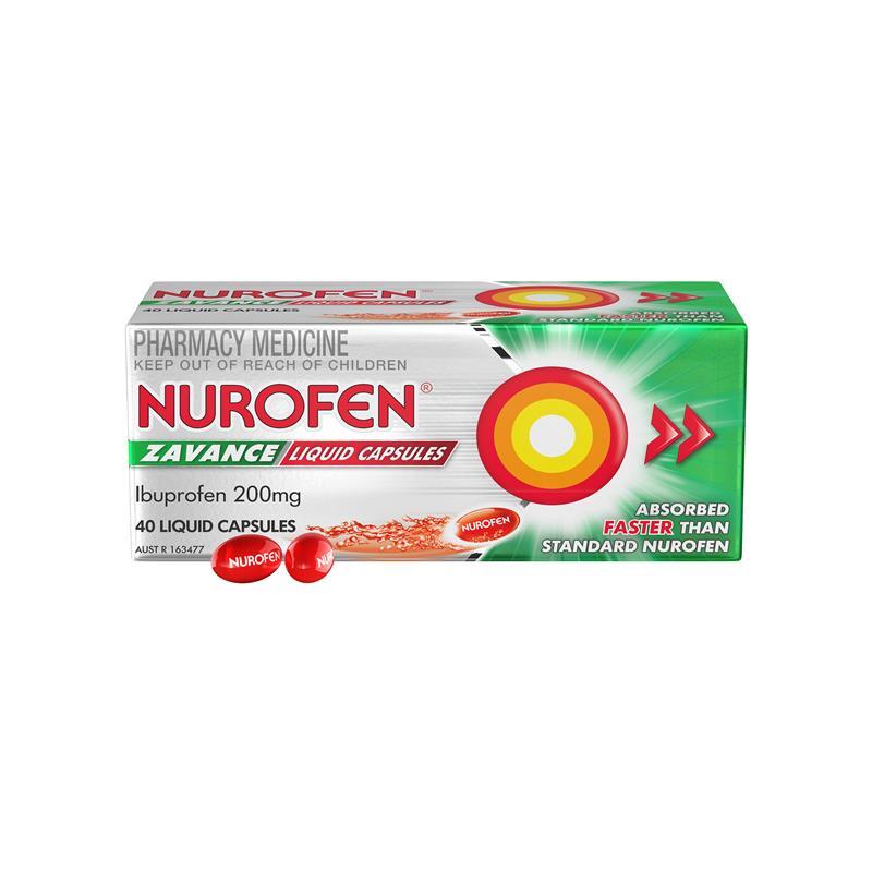 Nurofen Zav 200mg Li/Cap 40