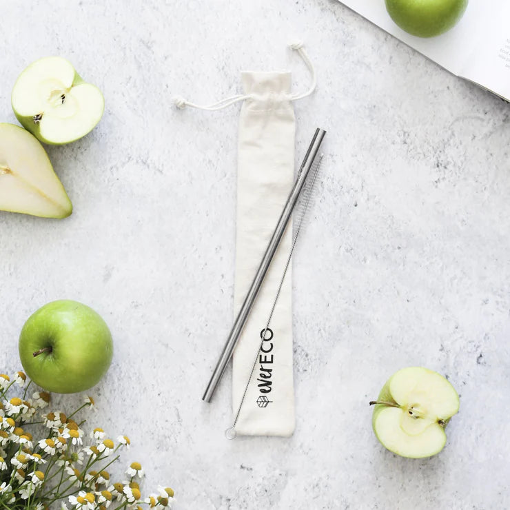 Ever Eco Stainless Steel Drink Straw Straight X1
