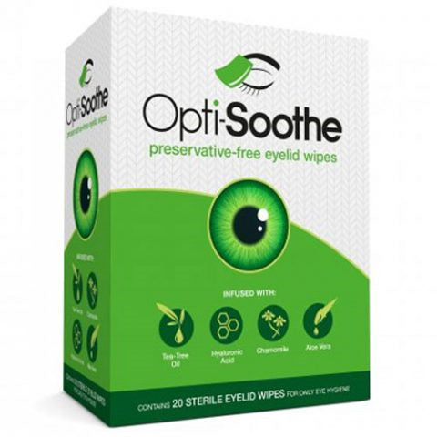 Opti-Soothe E/Lid Wipes 20Pk