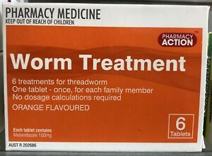 Pharmacy Action Worm Treament Tab 6