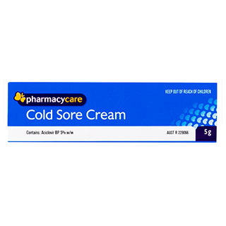 Pharmacy Care Cold Sore Cream 5g