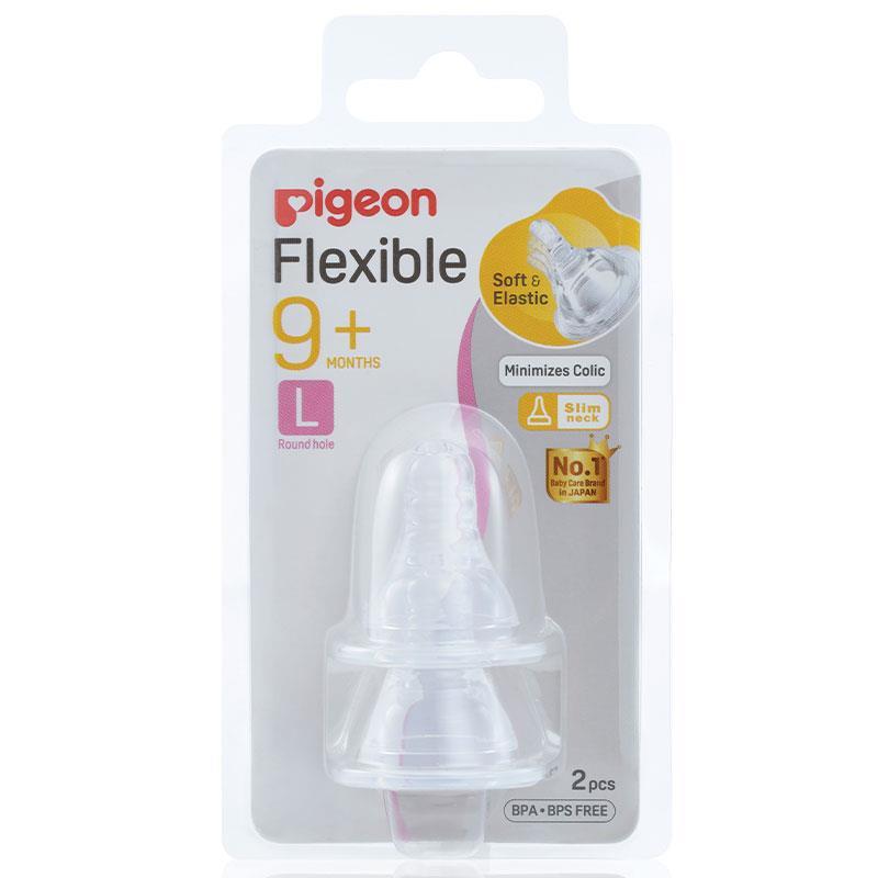 Pigeon Teat Slim Neck Lge 2Pk