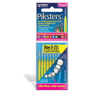 Piksters I/Dental Brush 3 10Pk