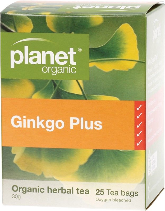 Planet Organic Ginkgo Plus Tea 25Bags