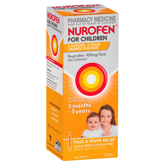 Nurofen Chld 3M-5Yr S/By 200mL