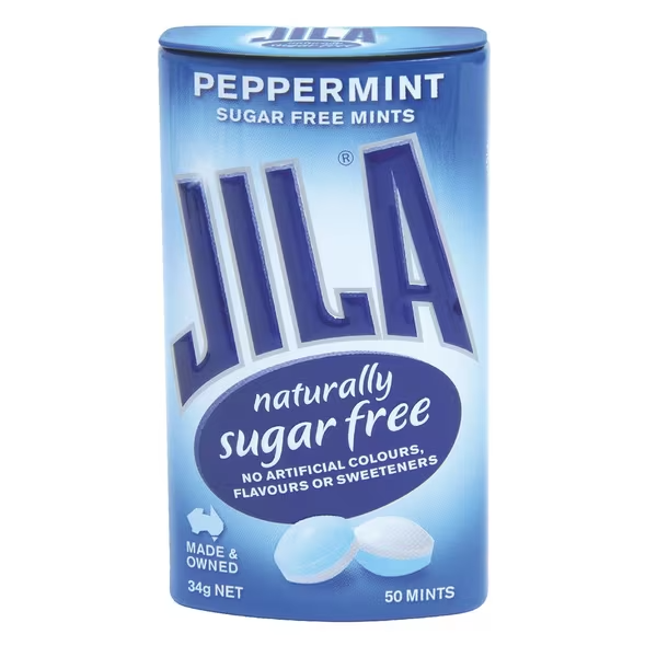 Jila Sugarfree Tins Peppermint 34g
