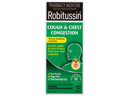 Robitussin Cough & Cold Congestion 200mL