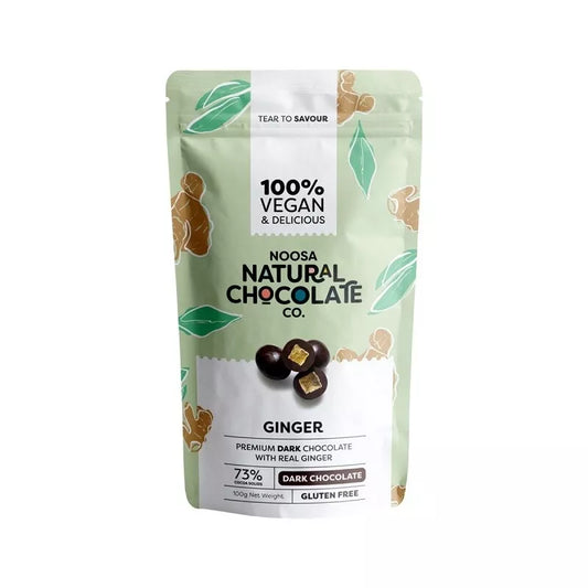 Noosa Natural Chocolate Co. Dark Chocolate Ginger 100g