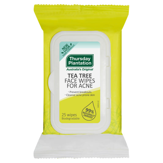 Tp Tea Tree Face Wipes 25