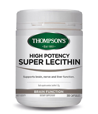 Thompsons H/Pot Sup Lecithin Cap200