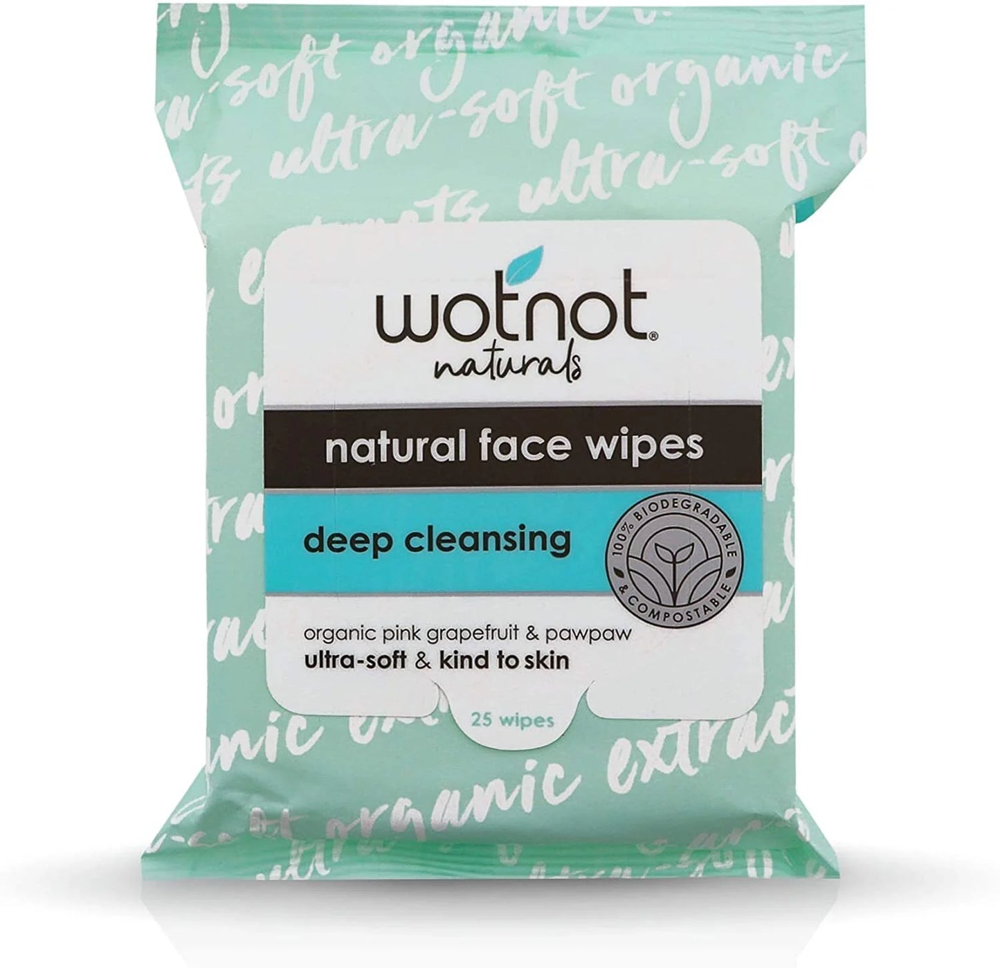 Wotnot Facial Wipes Deep Cleansing 25