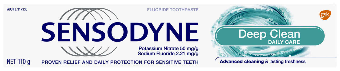 Sensodyne Deep Clean Tpaste 110g