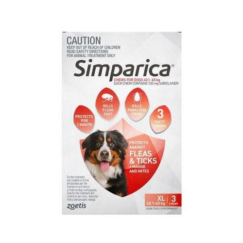 Simparica 120mg 40 - 60Kg 3Pk