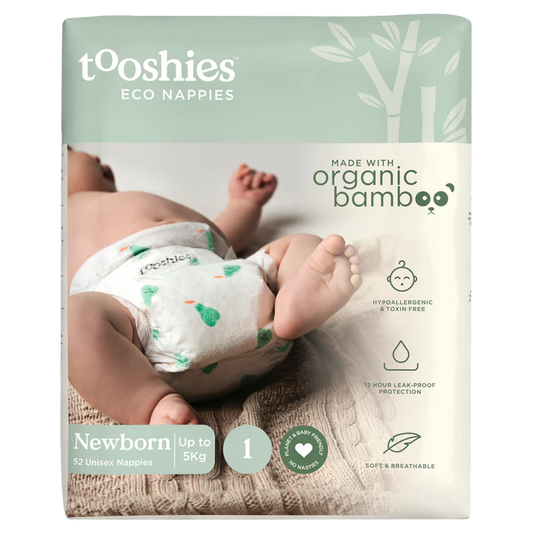 Tooshies Nappies Size 1 Newborn 3-5Kg 52 Pk