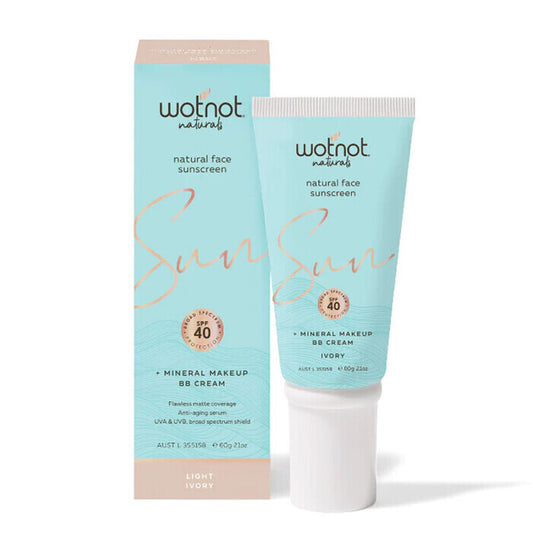 Wotnot Natural Face Sunscreen + Bb Cream Light Ivory 60g