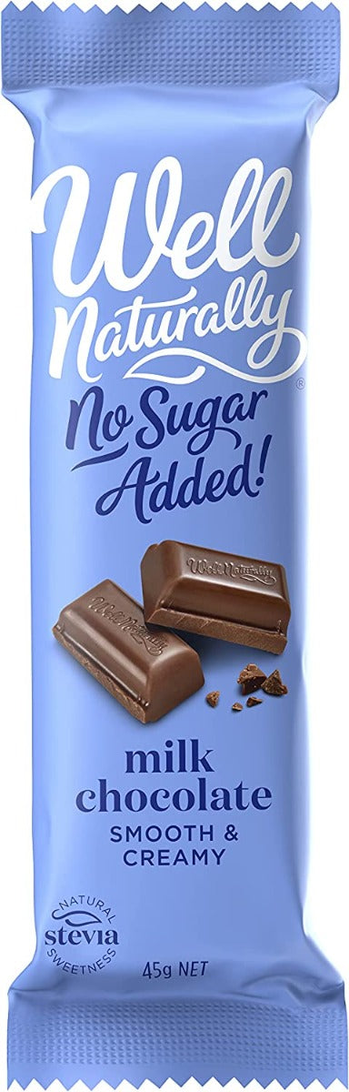 Well Naturally Milk Chocolate Bar 45g