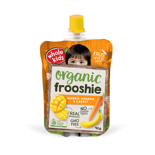 Whole Kids Organic Frooshie Mango,Banana & Carrot 90g